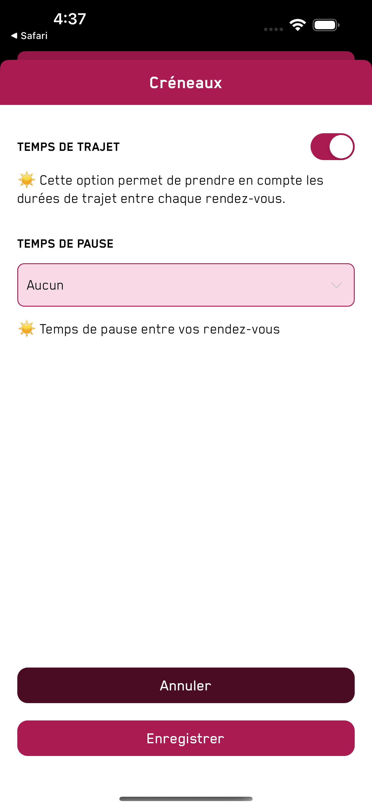 L’application dédiée aux coiffeurs à domicile